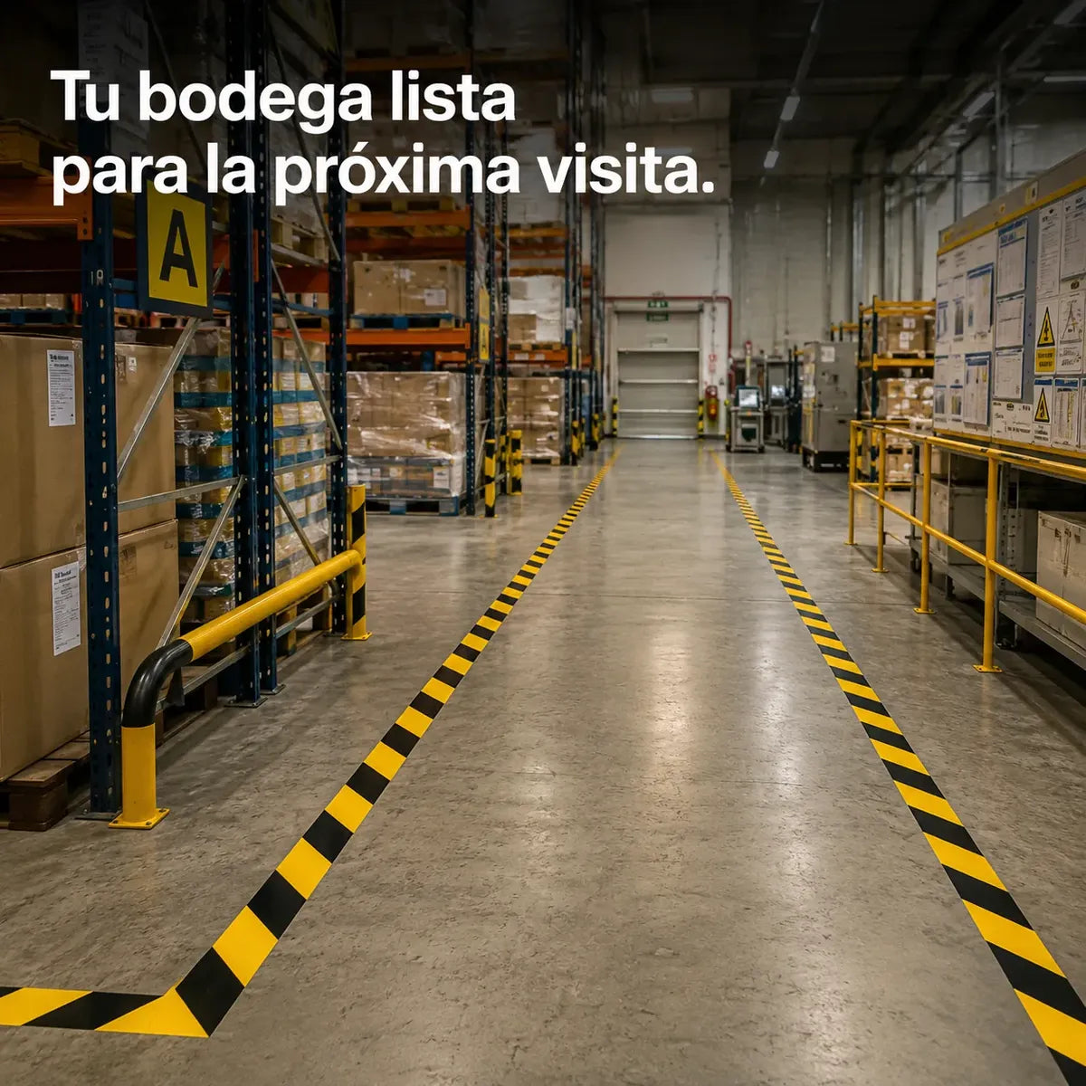 Cinta Demarcatoria Lavoro 33m x5cm x6 Rollos
