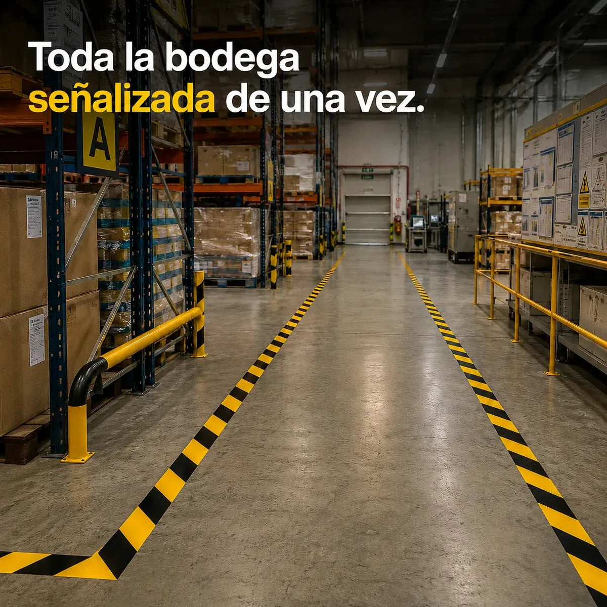 Cinta Demarcatoria Lavoro 33m x5cm x36 Rollos