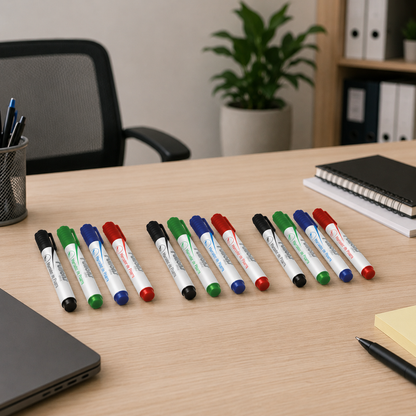 Plumones Pizarra Fultons x12 Colores Surtidos