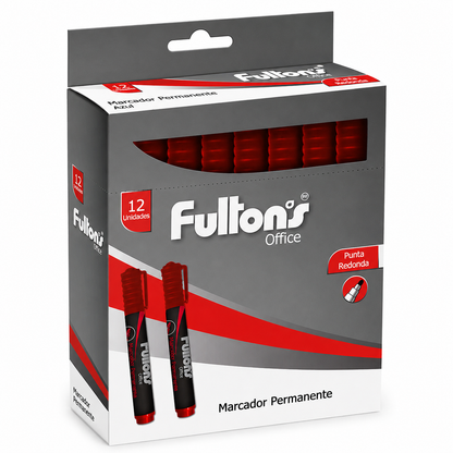 Plumones Permanentes Fultons x12
