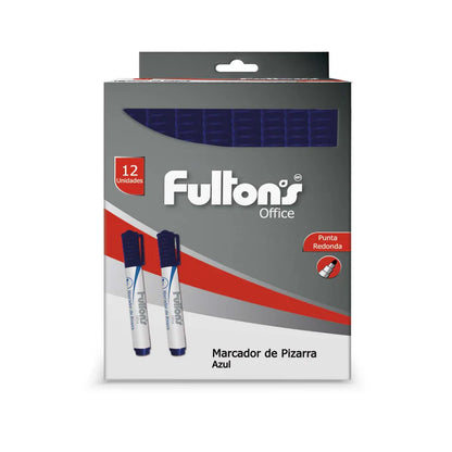 Plumones Pizarra Fultons x12 Colores Surtidos
