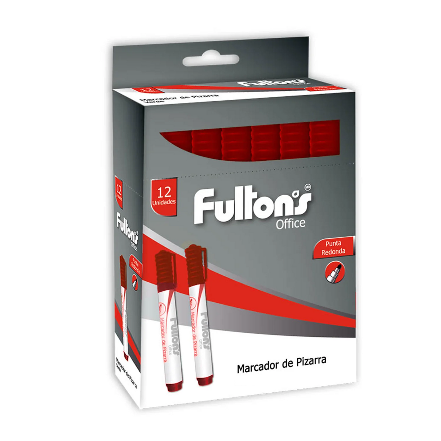 Plumones Pizarra Fultons x12 Colores Surtidos